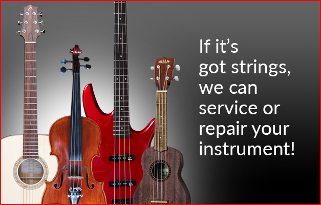 If it has got strings - we can service or repair your instrument